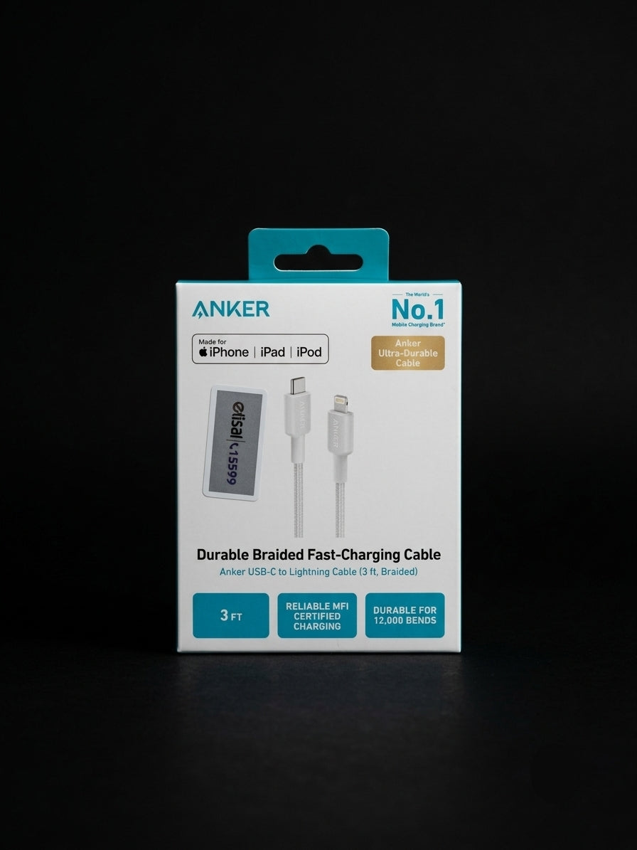 Anker USB-C to Lightning Braided Cable – 3ft
