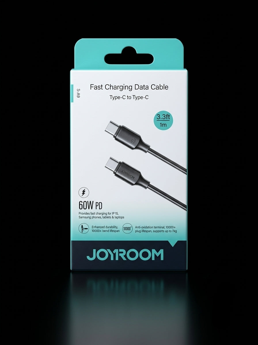 JOYROOM S-A9 Type-C to Type-C Fast Charging Cable – 60W PD
