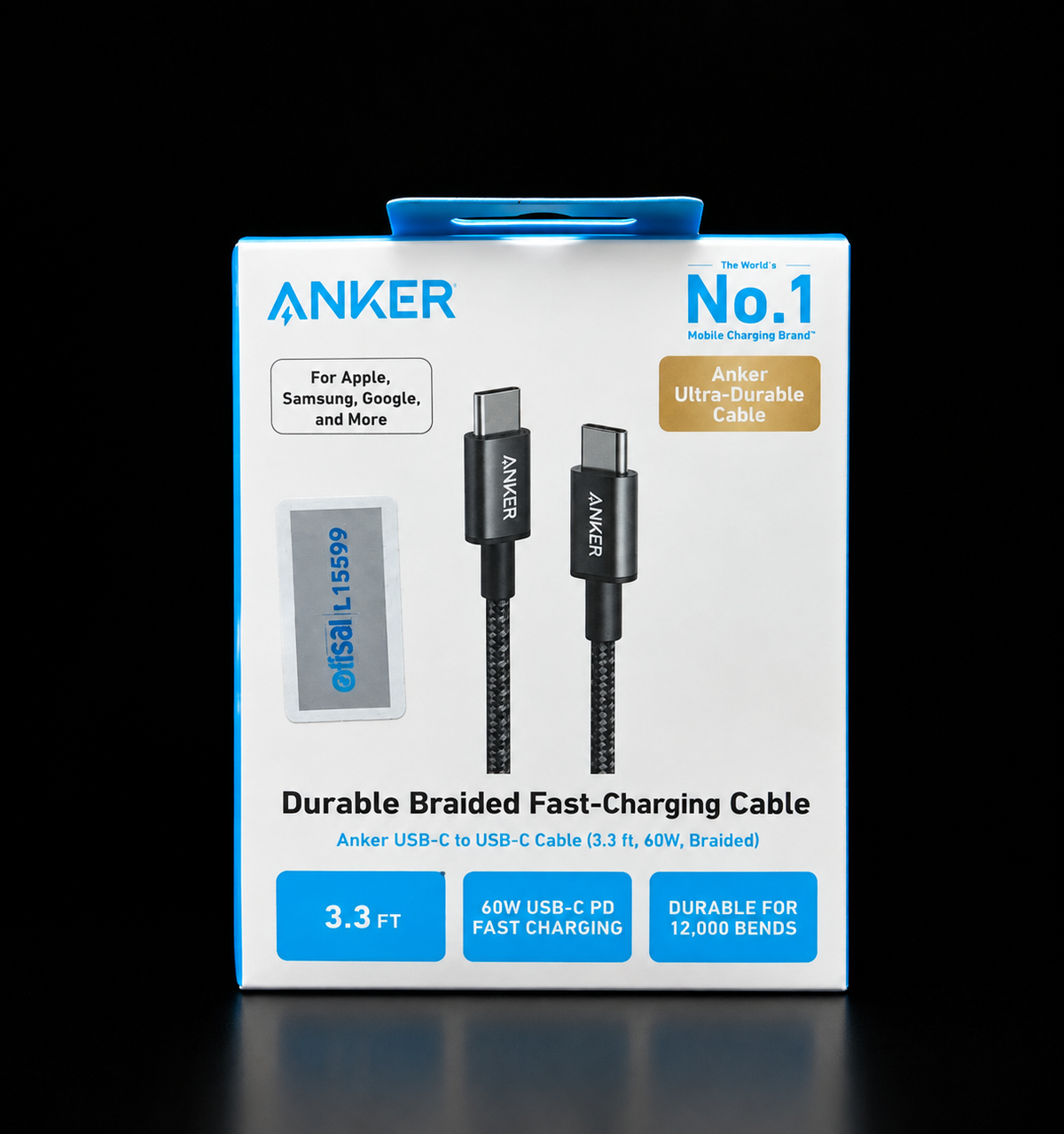 Anker USB-C to USB-C Braided Fast-Charging Cable